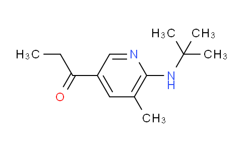 CAS No. 1355201-86-3, 1-(6-(tert-Butylamino)-5-methylpyridin-3-yl)propan-1-one