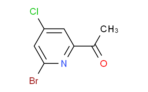 CAS No. 1060815-77-1, 1-(6-Bromo-4-chloropyridin-2-yl)ethanone