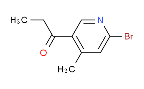 CAS No. 1355207-04-3, 1-(6-Bromo-4-methylpyridin-3-yl)propan-1-one