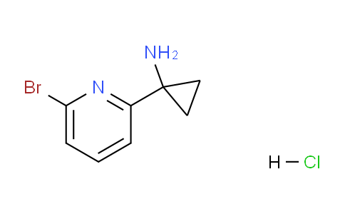 CAS No. 1384265-49-9, 1-(6-Bromopyridin-2-yl)cyclopropanamine hydrochloride
