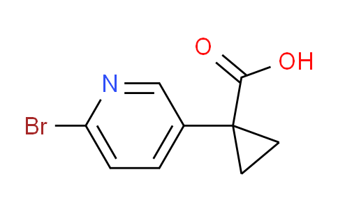 CAS No. 1060811-41-7, 1-(6-Bromopyridin-3-yl)cyclopropanecarboxylic acid