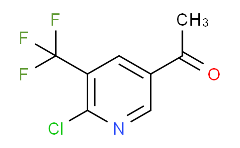 CAS No. 1245915-41-6, 1-(6-Chloro-5-(trifluoromethyl)pyridin-3-yl)ethanone