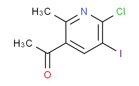 CAS No. 1407516-42-0, 1-(6-Chloro-5-iodo-2-methylpyridin-3-yl)ethanone