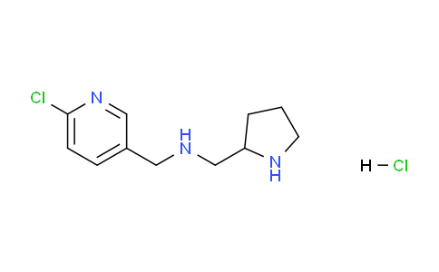 CAS No. 1289385-51-8, 1-(6-Chloropyridin-3-yl)-N-(pyrrolidin-2-ylmethyl)methanamine hydrochloride