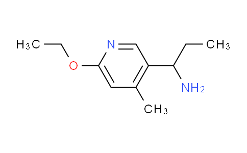 CAS No. 1355174-23-0, 1-(6-Ethoxy-4-methylpyridin-3-yl)propan-1-amine