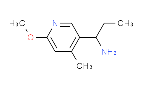 CAS No. 1270359-21-1, 1-(6-Methoxy-4-methylpyridin-3-yl)propan-1-amine