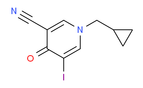 CAS No. 1707371-89-8, 1-(Cyclopropylmethyl)-5-iodo-4-oxo-1,4-dihydropyridine-3-carbonitrile