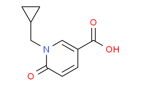 CAS No. 1249671-30-4, 1-(Cyclopropylmethyl)-6-oxo-1,6-dihydropyridine-3-carboxylic acid