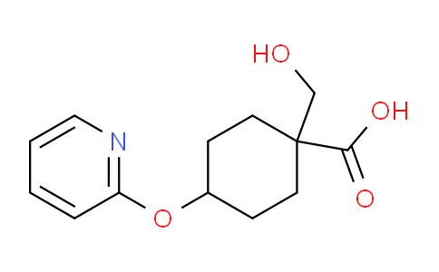 CAS No. 1956370-15-2, 1-(Hydroxymethyl)-4-(pyridin-2-yloxy)cyclohexanecarboxylic acid