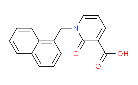 CAS No. 1037083-71-8, 1-(Naphthalen-1-ylmethyl)-2-oxo-1,2-dihydropyridine-3-carboxylic acid
