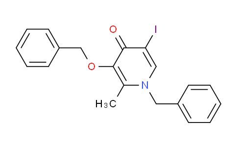 CAS No. 1221792-03-5, 1-Benzyl-3-(benzyloxy)-5-iodo-2-methylpyridin-4(1H)-one