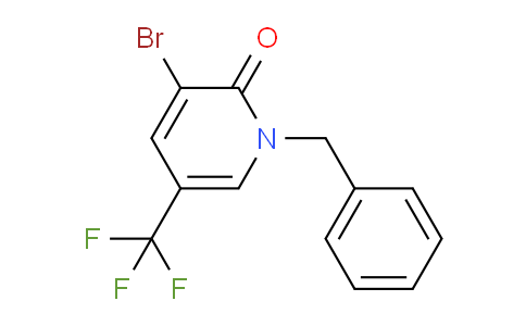 CAS No. 1215206-00-0, 1-Benzyl-3-bromo-5-(trifluoromethyl)pyridin-2(1H)-one