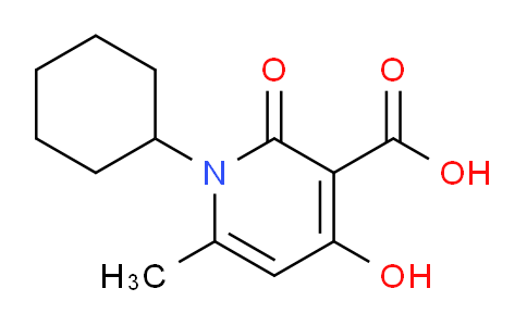 CAS No. 1427012-22-3, 1-Cyclohexyl-4-hydroxy-6-methyl-2-oxo-1,2-dihydropyridine-3-carboxylic acid