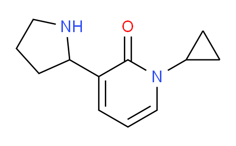 CAS No. 1708168-10-8, 1-Cyclopropyl-3-(pyrrolidin-2-yl)pyridin-2(1H)-one