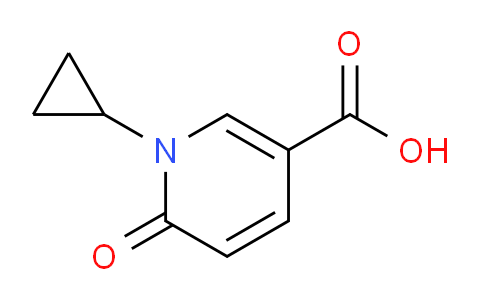 CAS No. 677762-57-1, 1-Cyclopropyl-6-oxo-1,6-dihydropyridine-3-carboxylic acid