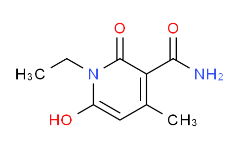 CAS No. 29097-12-9, 1-Ethyl-6-hydroxy-4-methyl-2-oxo-1,2-dihydropyridine-3-carboxamide