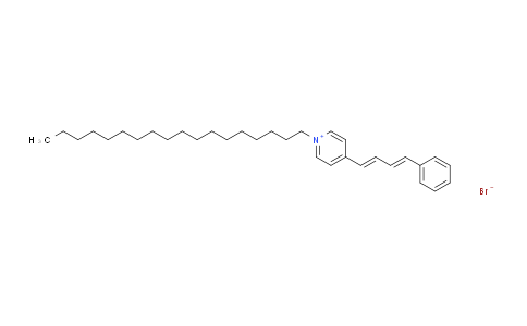 CAS No. 165678-32-0, 1-Octadecyl-4-(4-phenylbuta-1,3-dien-1-yl)pyridin-1-ium bromide
