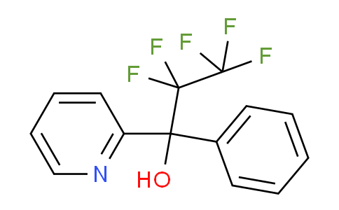CAS No. 886496-10-2, 2,2,3,3,3-Pentafluoro-1-phenyl-1-(pyridin-2-yl)propan-1-ol