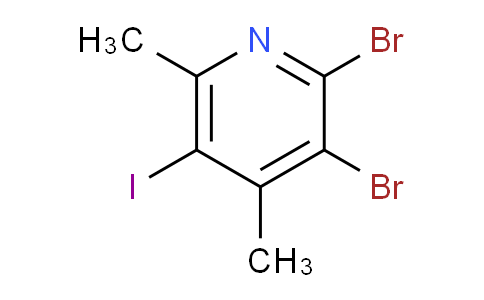CAS No. 1823961-40-5, 2,3-Dibromo-5-iodo-4,6-dimethylpyridine