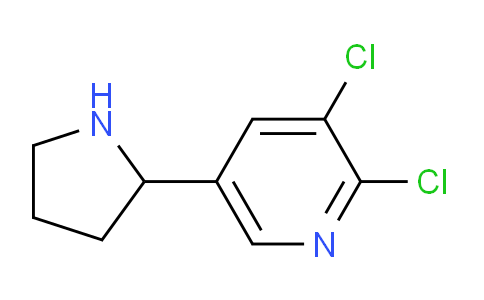 CAS No. 1270382-21-2, 2,3-Dichloro-5-(pyrrolidin-2-yl)pyridine