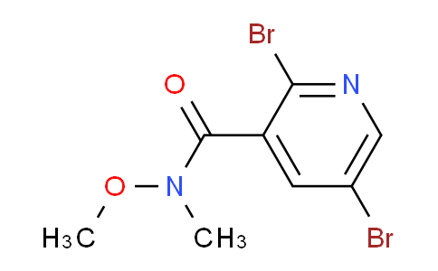 CAS No. 1394291-26-9, 2,5-Dibromo-N-methoxy-N-methylnicotinamide
