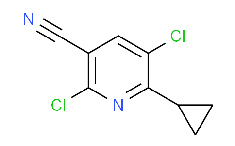 CAS No. 1135283-17-8, 2,5-Dichloro-6-cyclopropylnicotinonitrile