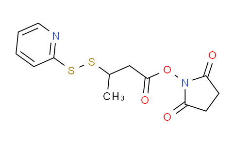 CAS No. 107348-47-0, 2,5-dioxopyrrolidin-1-yl 3-(pyridin-2-yldisulfanyl)butanoate