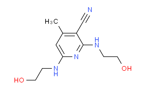 CAS No. 38841-88-2, 2,6-Bis((2-hydroxyethyl)amino)-4-methylnicotinonitrile