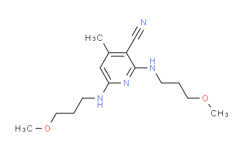 CAS No. 51560-72-6, 2,6-Bis((3-methoxypropyl)amino)-4-methylnicotinonitrile