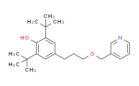 CAS No. 150443-71-3, 2,6-di-tert-Butyl-4-(3-(pyridin-3-ylmethoxy)propyl)phenol