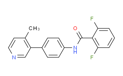 CAS No. 1108684-81-6, 2,6-Difluoro-N-(4-(4-methylpyridin-3-yl)phenyl)benzamide
