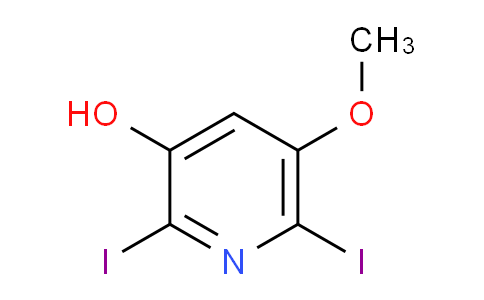 CAS No. 1087659-27-5, 2,6-Diiodo-5-methoxypyridin-3-ol