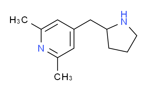 CAS No. 881041-84-5, 2,6-Dimethyl-4-(2-pyrrolidinylmethyl)pyridine
