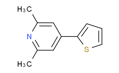 CAS No. 50581-77-6, 2,6-Dimethyl-4-(thiophen-2-yl)pyridine