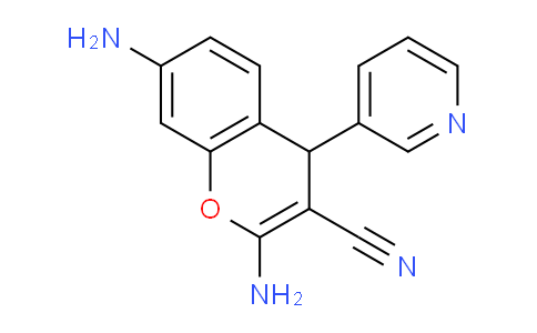 CAS No. 314767-75-4, 2,7-Diamino-4-(pyridin-3-yl)-4H-chromene-3-carbonitrile