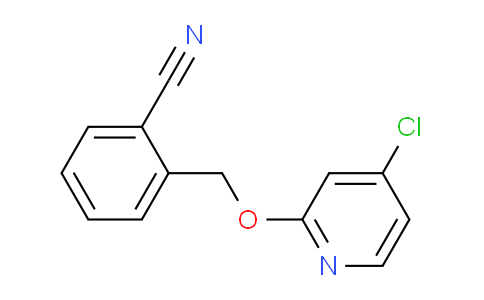 CAS No. 1346707-15-0, 2-(((4-Chloropyridin-2-yl)oxy)methyl)benzonitrile