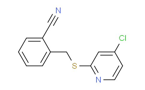 CAS No. 1346707-53-6, 2-(((4-Chloropyridin-2-yl)thio)methyl)benzonitrile