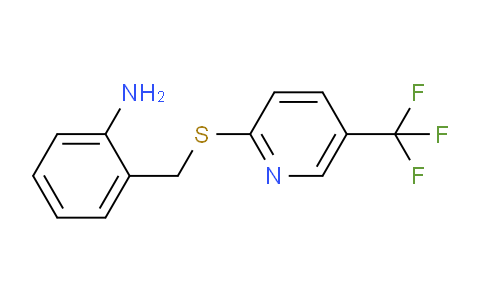 CAS No. 144214-38-0, 2-(((5-(Trifluoromethyl)pyridin-2-yl)thio)methyl)aniline
