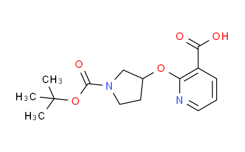 CAS No. 1086392-88-2, 2-((1-(tert-Butoxycarbonyl)pyrrolidin-3-yl)oxy)nicotinic acid