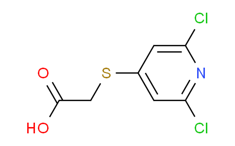CAS No. 80542-50-3, 2-((2,6-Dichloropyridin-4-yl)thio)acetic acid