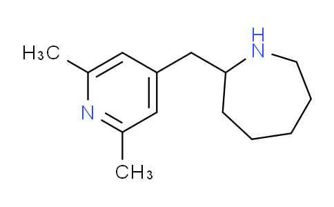 CAS No. 881042-05-3, 2-((2,6-Dimethylpyridin-4-yl)methyl)azepane
