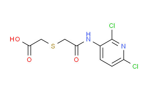 CAS No. 287197-80-2, 2-((2-((2,6-Dichloropyridin-3-yl)amino)-2-oxoethyl)thio)acetic acid