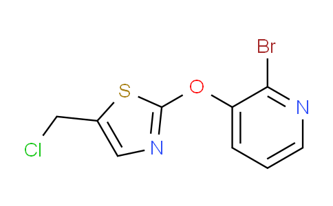 CAS No. 1065484-69-6, 2-((2-Bromopyridin-3-yl)oxy)-5-(chloromethyl)thiazole