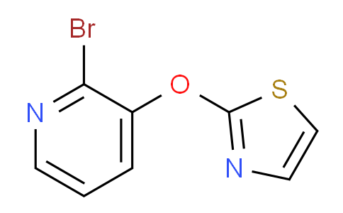 CAS No. 1065484-74-3, 2-((2-Bromopyridin-3-yl)oxy)thiazole