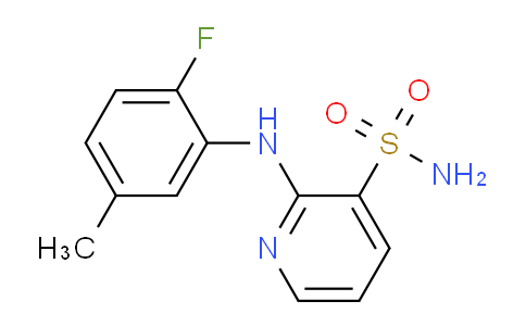 CAS No. 1340852-20-1, 2-((2-Fluoro-5-methylphenyl)amino)pyridine-3-sulfonamide