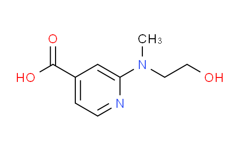CAS No. 1184491-38-0, 2-((2-Hydroxyethyl)(methyl)amino)isonicotinic acid