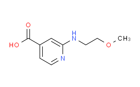 CAS No. 1019388-04-5, 2-((2-Methoxyethyl)amino)isonicotinic acid