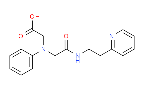 CAS No. 1142204-79-2, 2-((2-Oxo-2-((2-(pyridin-2-yl)ethyl)amino)ethyl)(phenyl)amino)acetic acid