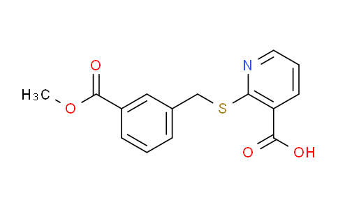 CAS No. 298186-03-5, 2-((3-(Methoxycarbonyl)benzyl)thio)nicotinic acid