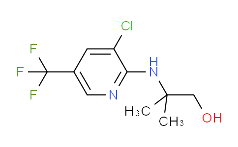 CAS No. 1157109-01-7, 2-((3-Chloro-5-(trifluoromethyl)pyridin-2-yl)amino)-2-methylpropan-1-ol